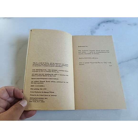 The Penetrator The Quebec Connection By Lionel Derrick Paperback - Picture 4 of 10